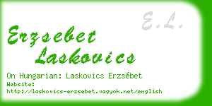 erzsebet laskovics business card